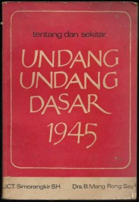 Image of Undang-undang dasar 1945