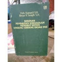 Image of Susunan Pembagian Kekuasaan Menurut Sistem UUD 1945