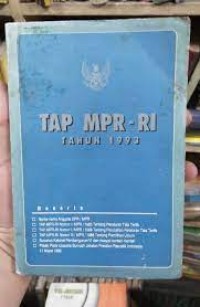 Image of Tap MPR-RI tahun 1993