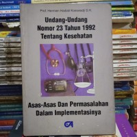 Image of Undanng-Undang Nomor 23 Tahun 1992 Tentang Kesehatan