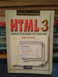 Image of HTML 3 untuk publikasi di internet
