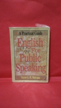 Image of A practical guide English for public speaking