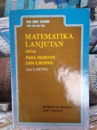 Image of Matematika Lanjutan untuk Para Insinyur dan Ilmuwan ed. Sl (Metrik)