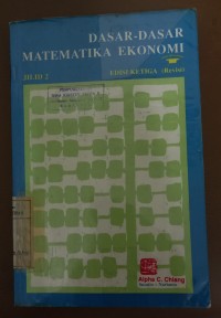 Image of Dasar-dasar matematika ekonomi 2
