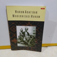 Image of Hukum Adat dan Modernisasi Hukum
