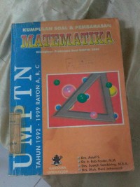 Image of Kumpulan Soal dan Pembahasan Matematika dilengkapi Prakiraan soal UMPTN 2000 UMPTN tahun 1992-1999 Rayon A,B,C