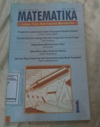 Image of Matematika Jurnal Teori dan Terapan Matematika Vol.1 ,No. 1 Februari 2003