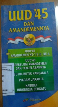 Image of UUD 1945 dan Amandemennya