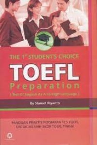 Image of The 1st student's choice TOEFL preparation (Tests of English as a foreign language)