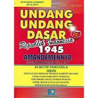 Image of Undang Undang Dasar Republik Indonesia 1945 Amandemennya setelah Amandemen I,II,III,IV