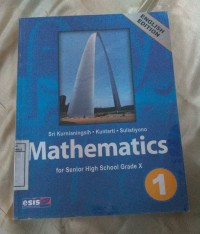 Image of MATHEMATICS 1 for Senior High School Grade X English edition