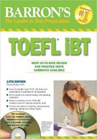 Image of Barron's The leader in test preparation TOEFL iBT: internet-based test 13Th edition