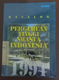 Image of Katalog perguruan tinggi swasta Indonesia 1994