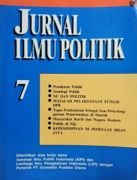 Image of Jurnal Ilmu Politik 7