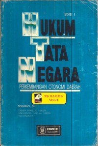 Image of Hukum Tata Negara Perkembangan Otoni Daerah