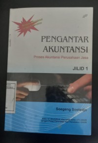 Image of Pengantar akuntansi: Proses akuntansi perusahaan jasa jilid 1