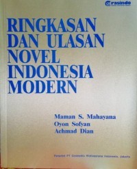 Image of Ringkasan dan ulasan novel Indonesia modern