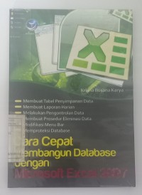 Image of Cara cepat membangun database dengan Microsoft Excel 2007