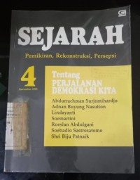 Image of Sejarah 4: Pemikiran, rekonstruksi, persepsi