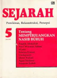Image of Sejarah 5:  Pemikiran, rekonstruksi, persepsi