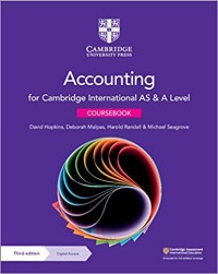 Image of Cambridge International AS & A Level Accounting : Coursebook with Digital Access
