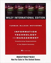 Image of Information Technology for Management : Transforming Organizations in the digital Economy
