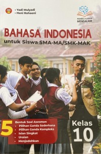 Image of Bahasa Indonesia untuk Siswa SMA-MA/SMK-MAK Kelas 10