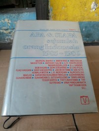 Apa & Siapa Sejumlah Orang Indonesia 1985-1986