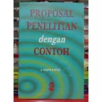 Proposal penelitian dengan contoh