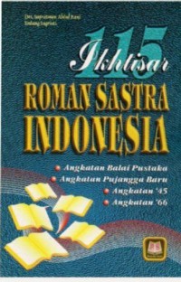 Image of 115 ikhtisar roman sastra Indonesia