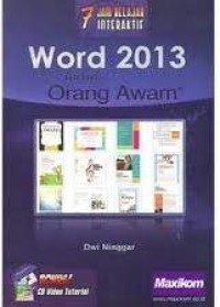 Image of 7 jam belajar interaktif word 2013 untuk orang awam