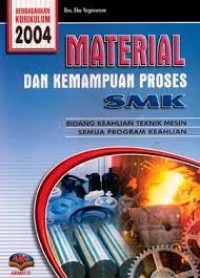 Image of Material dan kemampuan proses : untuk SMK bidang keahlian teknik mesin kur. 2004