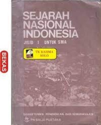 Image of Sejarah nasional Indonesia : untuk SMA jilid 1