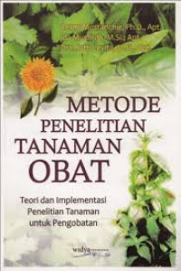 Metode Penelitian Tanaman Obat: Penelitian Kimia Tanaman Obat