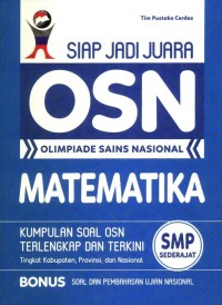 Image of Siap Jadi Juara OSN Olimpiade Sains Nasional Matematika SMP Sederajat