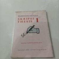 Image of Bimbingan Menulis Skripsi Thesis 1
