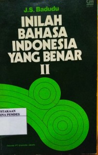 Image of Inilah Bahasa Indonesia yang Benar II