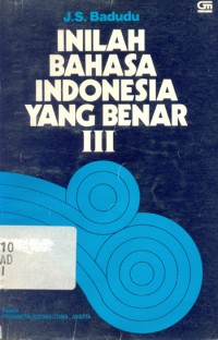 Image of Inilah Bahasa Indonesia yang Benar III