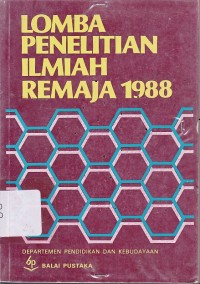 Image of Lomba Penelitian Ilmiah Remaja 1988
