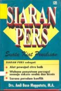 Image of Siaran Pers: Suatu Kiat Penulisan