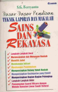 Teknik Laporan Dan Makalah Sains Dan Rekayasa