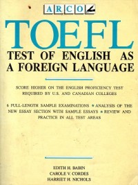 TOEFL: Test Of English As a Foreign Language