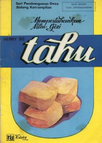 Mempertahankan Nilai Gizi Tahu