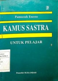 Kamus sastra untuk pelajar