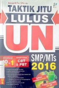 Taktik Jitu Lulus UN SMP/MTS 2016