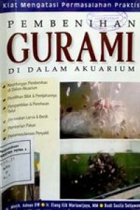 Pembenihan Gurami didalam Akuarium