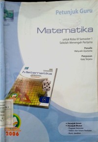 Image of Petunjuk Guru Matematika untuk kelas IX semester 1 SMP
