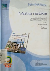 Image of Petunjuk Guru Matematika (untuk kelas VIII semester 1 SMP)