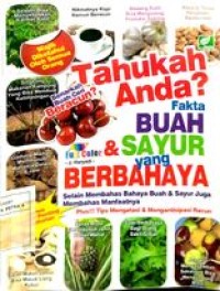 Image of Tahukah Anda ? Fakta buah & sayur yang berbahaya