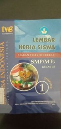 Image of Lembar kerja Siswa (untuk SMP/ Mts kelas III semester 1)
